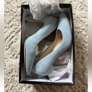 Nine West baby blue stiletto heels.